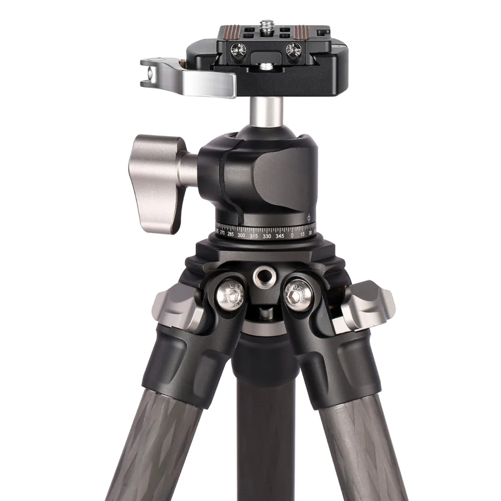 Leofoto LS-225C Ranger Series 5 Section Carbon Fibre Tripod with LH-25LR Ball Head - Image 3