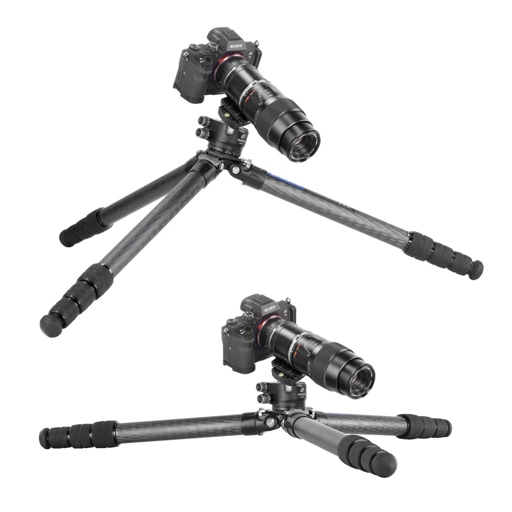 Leofoto LS-324C Ranger Series 4 Section Carbon Fibre Tripod with LH-40LR Ball Head - Image 3