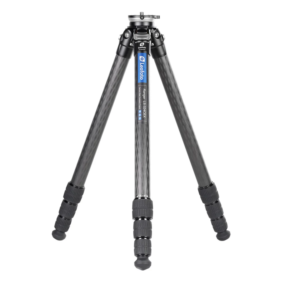 Leofoto LS-324CEX Ranger Levelling Base Series 4 Section Carbon Fibre Tripod