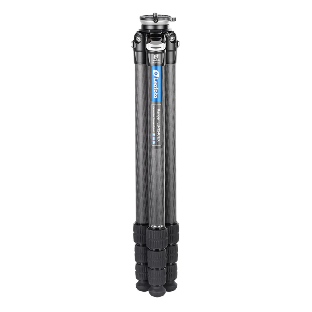 Leofoto LS-324CEX Ranger Levelling Base Series 4 Section Carbon Fibre Tripod - Image 2