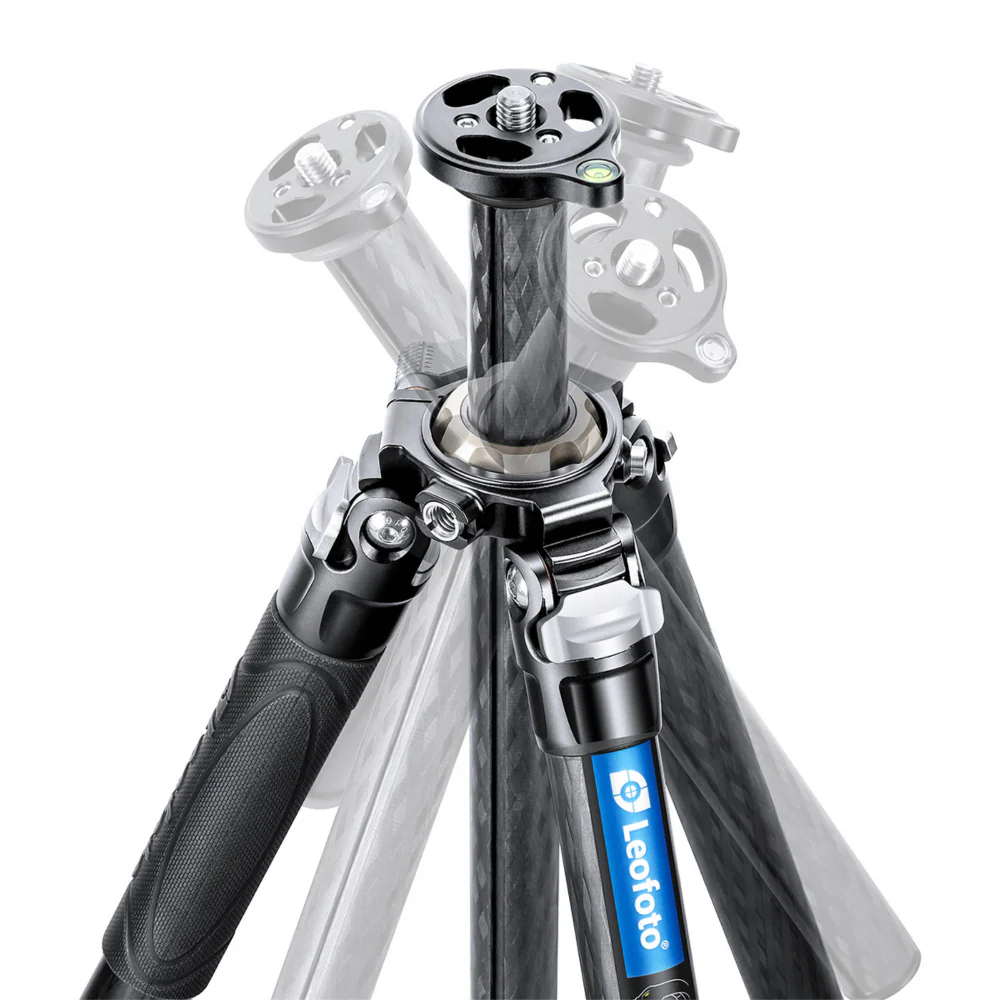 Leofoto LV-284C Manba Video Series Carbon Fibre 4 Section Tripod with BV-5 Video Head - Image 3