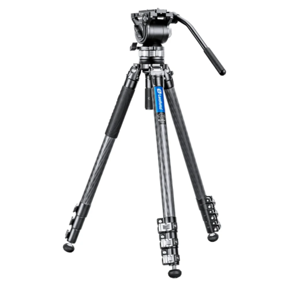 Leofoto LVM-324C Manba Video Series 4 Section Tripod with BV-15 Video Head - Image 6