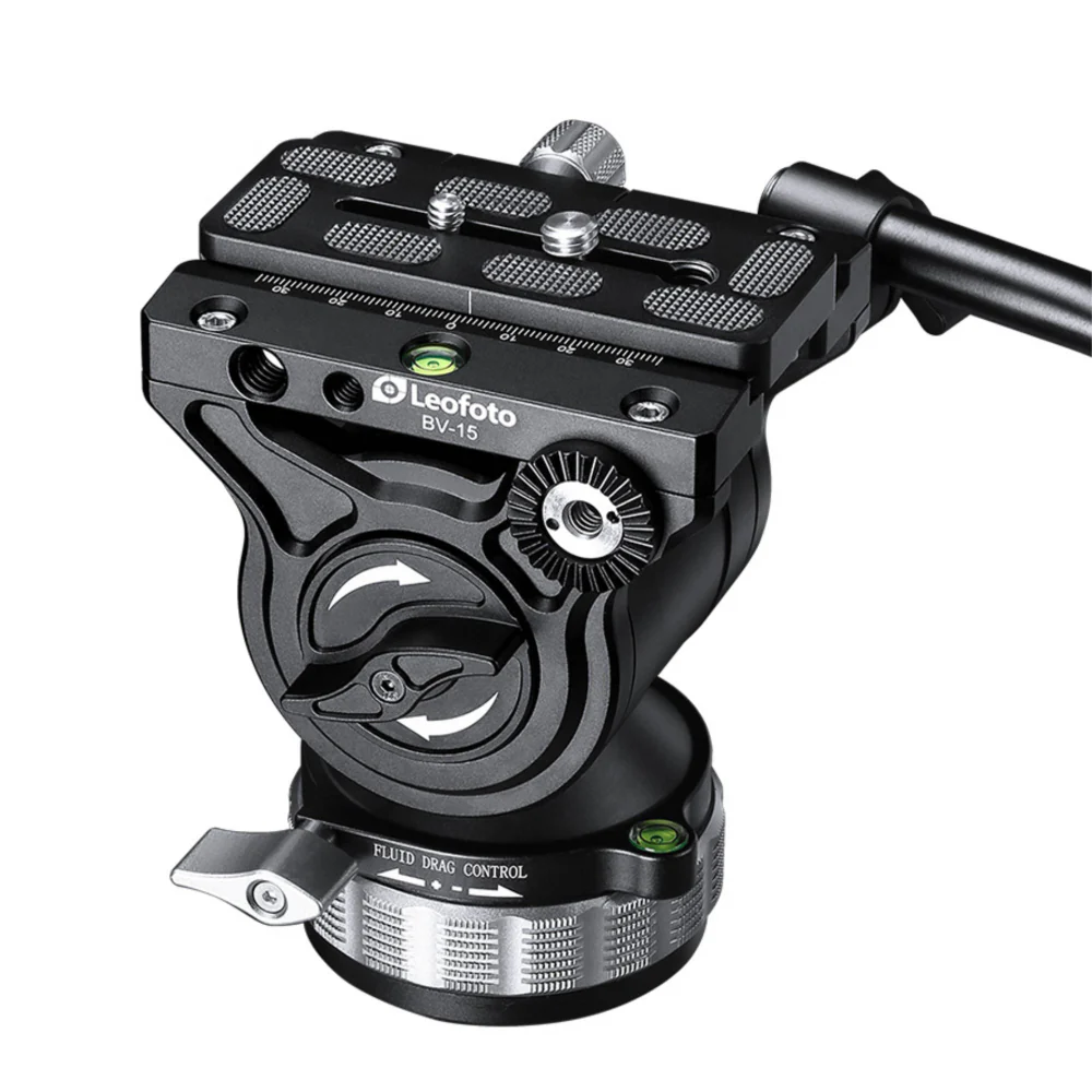 Leofoto LVM-324C Manba Video Series 4 Section Tripod with BV-15 Video Head - Image 9