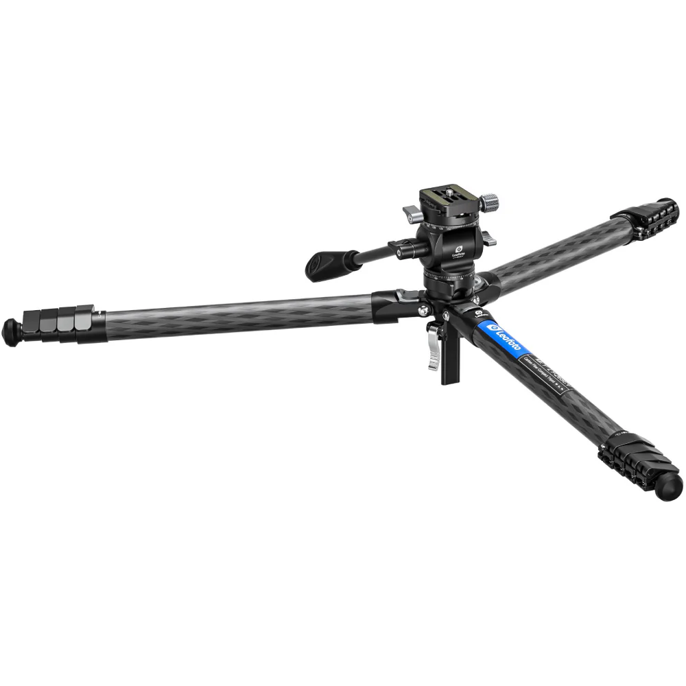 Leofoto LY-265CV Mr.Y Series Carbon Fibre Tripod with Inverted Ball Head + Video Head - Image 10