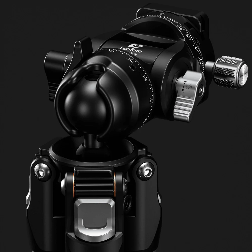Leofoto LY-265CV Mr.Y Series Carbon Fibre Tripod with Inverted Ball Head + Video Head - Image 11
