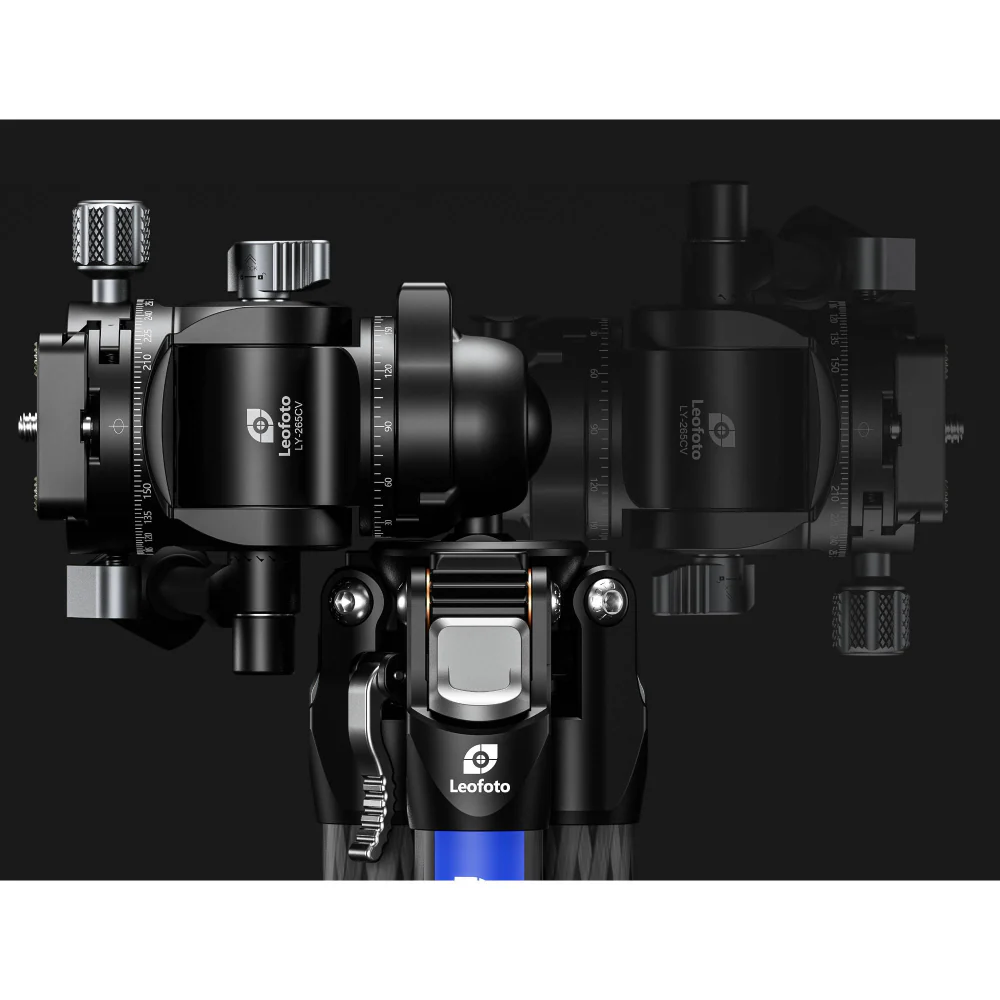 Leofoto LY-265CV Mr.Y Series Carbon Fibre Tripod with Inverted Ball Head + Video Head - Image 16