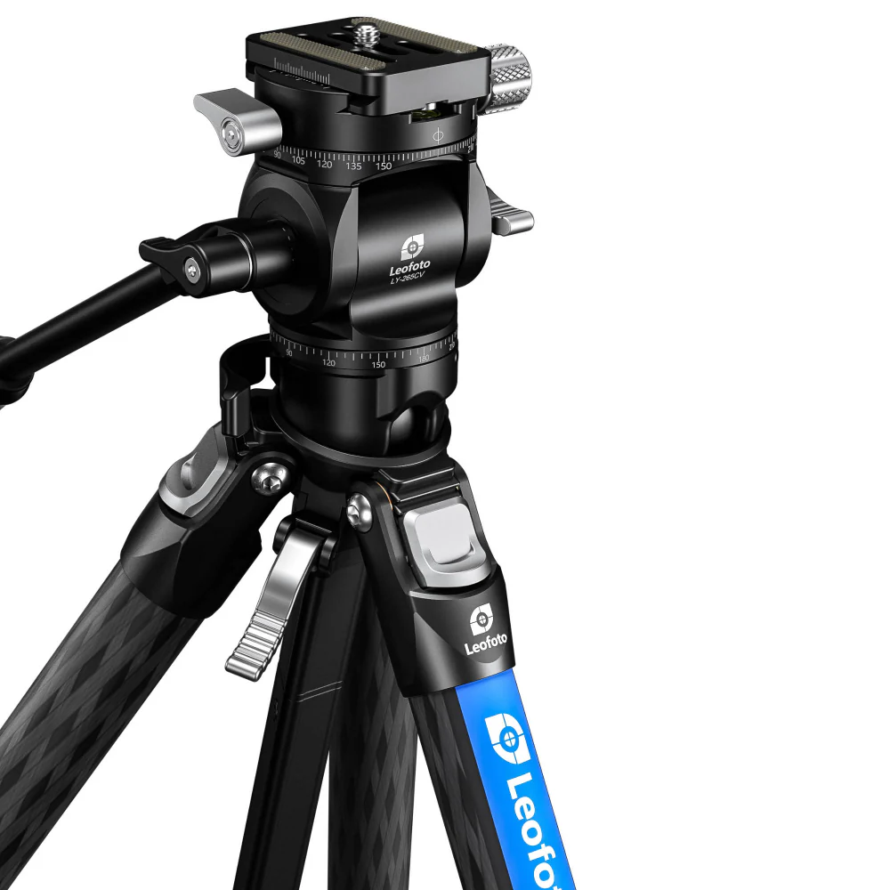 Leofoto LY-265CV Mr.Y Series Carbon Fibre Tripod with Inverted Ball Head + Video Head - Image 3
