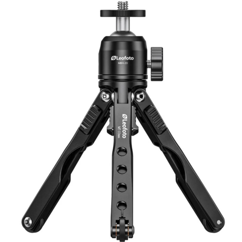 Leofoto MT-03 Mini Table Top 2 Section Tripod with MBH-20 Ball Head - Image 16