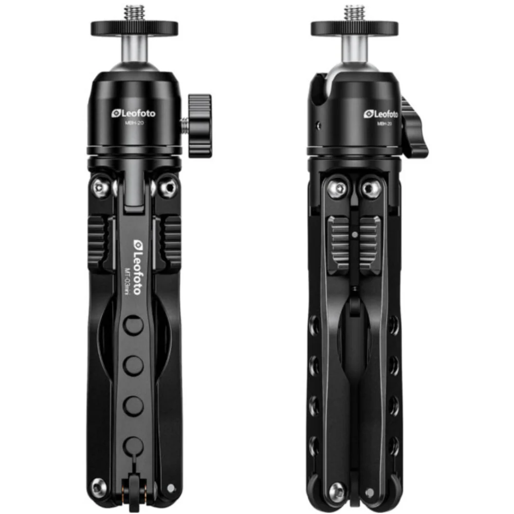 Leofoto MT-03 Mini Table Top 2 Section Tripod with MBH-20 Ball Head - Image 18