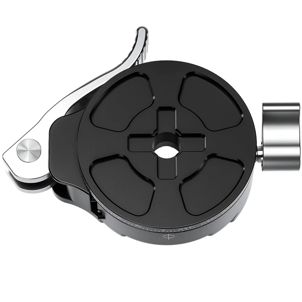 Leofoto PCL-52 52mm Lever Release Panning Clamp and NP-50 Plate - Image 2