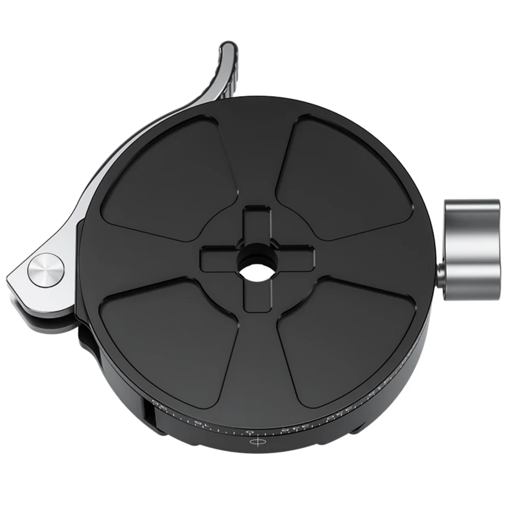 Leofoto PCL-70 70mm Lever Release Panning Clamp and QP-70N Plate - Image 2