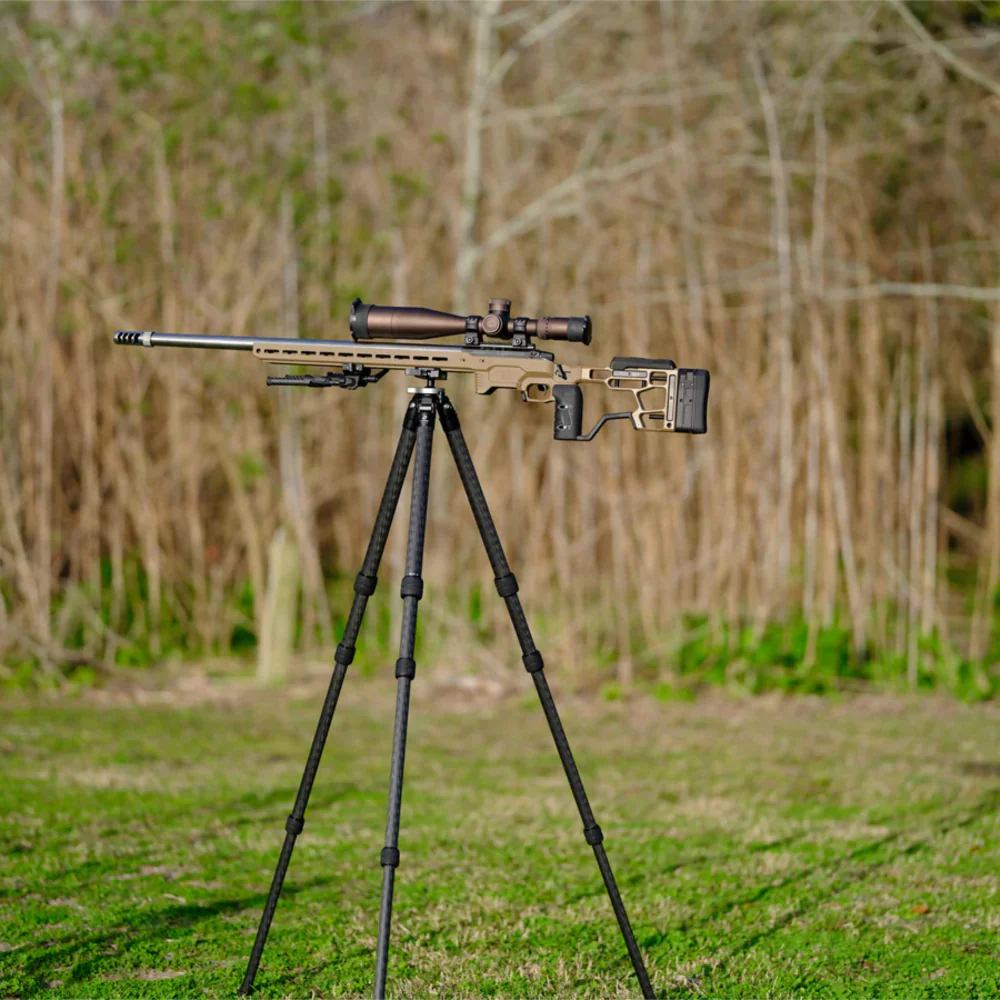 Leofoto ST-324CX Carbon Fibre Outdoors Tripod with Integrated Lever-Control Ballhead - Image 7