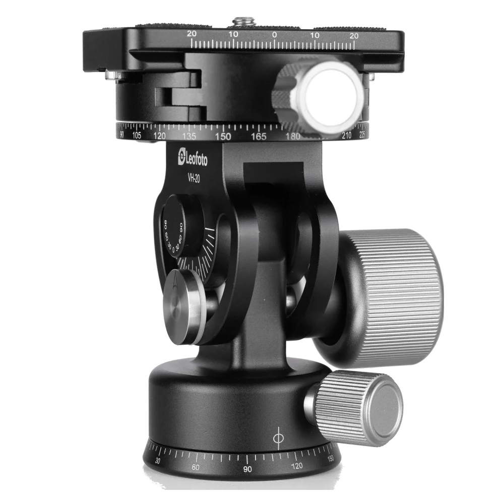 Leofoto VH-20 2-Way Monopod Head with Panning Clamp and BPL-50N Plate - Image 3