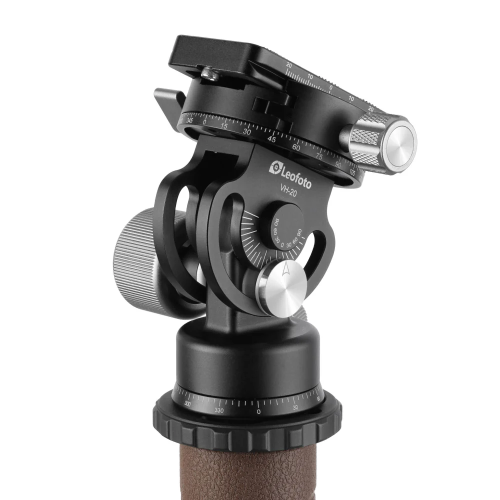 Leofoto VH-20 2-Way Monopod Head with Panning Clamp and BPL-50N Plate - Image 6
