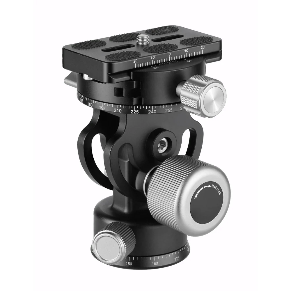 Leofoto VH-20 2-Way Monopod Head with Panning Clamp and BPL-50N Plate - Image 7
