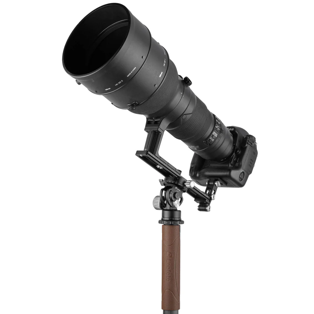 Leofoto VH-20 2-Way Monopod Head with Panning Clamp and BPL-50N Plate - Image 9