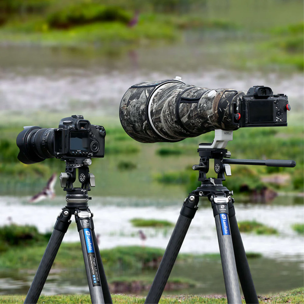 Leofoto VH-30R 2-Way Monopod Head with Panning Clamp and PU-100D Plate - Image 8