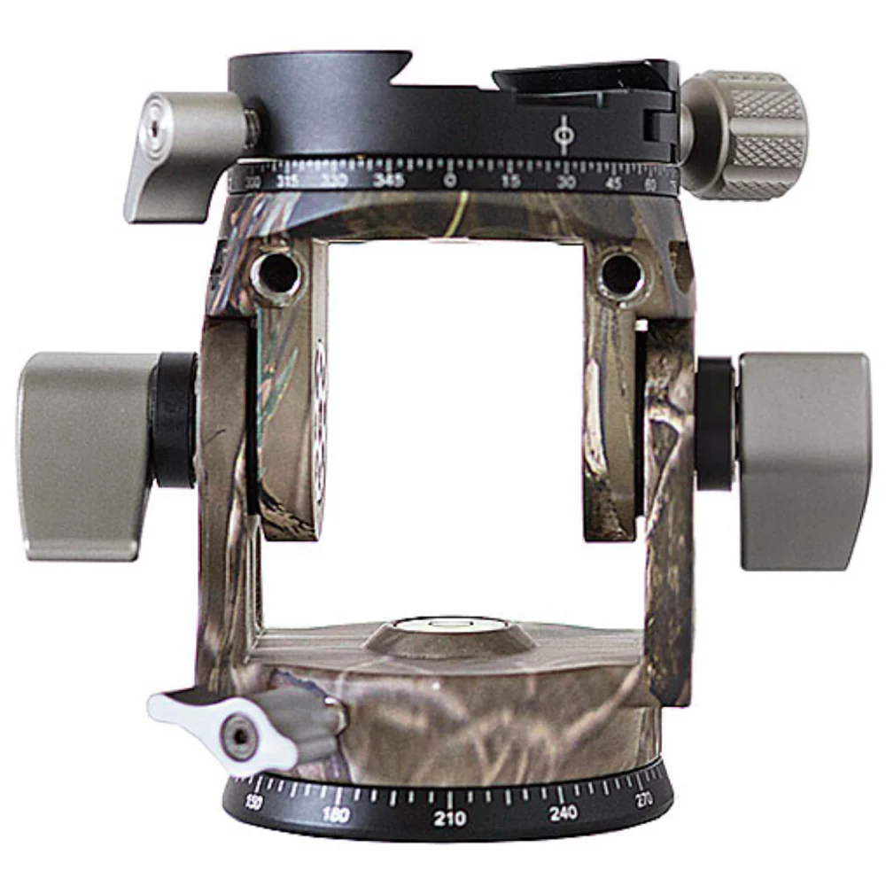 Leofoto VH-30R 2-Way Monopod Head with Panning Clamp and PU-100D Plate - Camouflage - Image 5