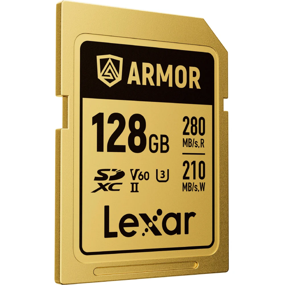 Lexar Armor Gold 128GB SDXC UHS-II 280MB/s Memory Card - V60 - Image 2