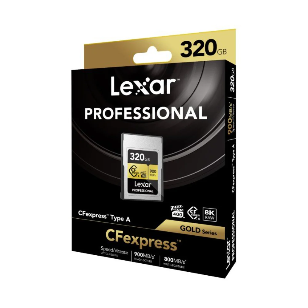 Lexar Professional Gold 320GB CFexpress Type A 900MB/s Memory Card