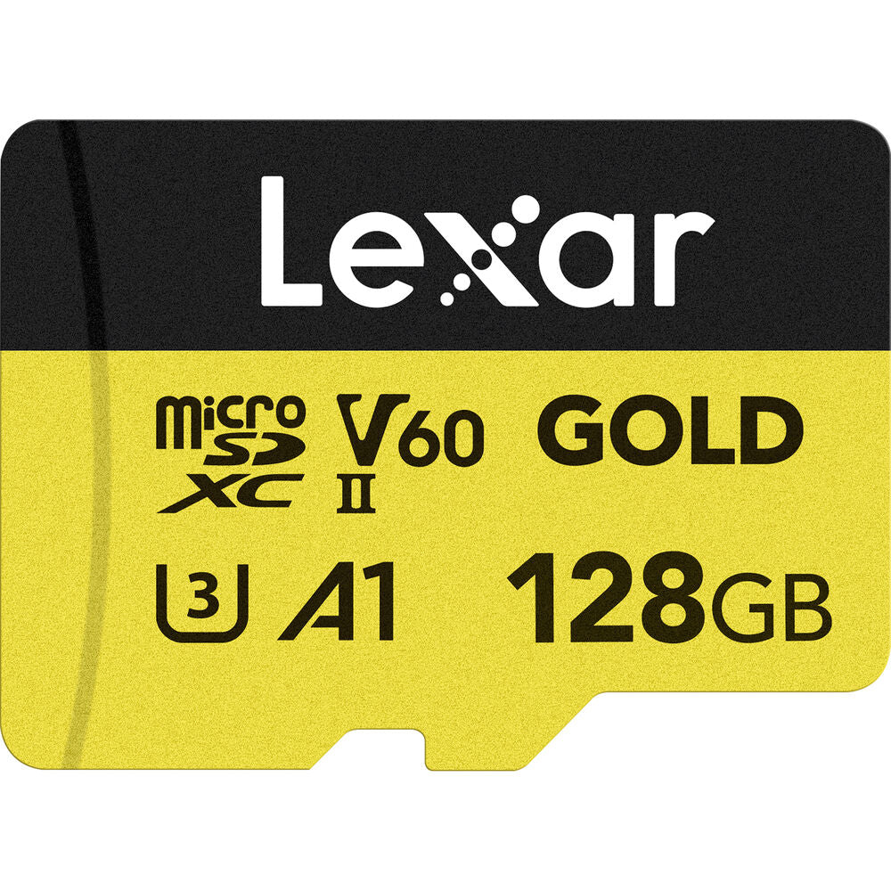 Lexar Professional Gold 128GB microSDXC UHS-II 280MB/s Memory Card - V60