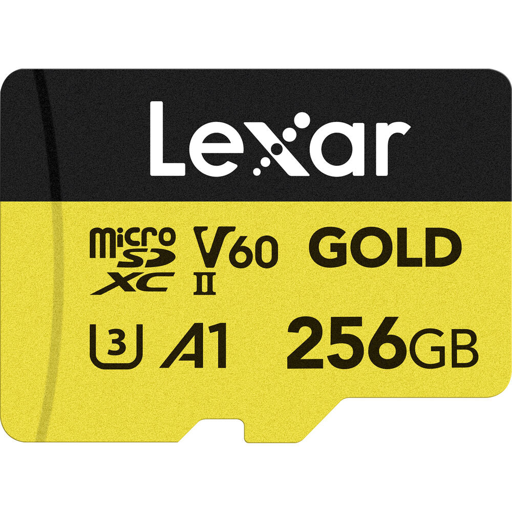 Lexar Professional Gold 256GB microSDXC UHS-II 280MB/s UHS-II Memory Card - V60