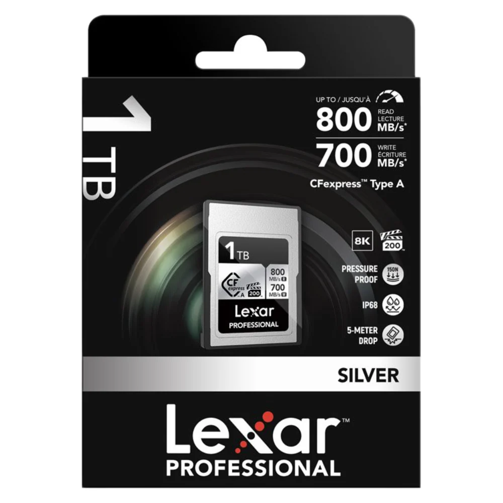 Lexar Professional Silver 1TB CFexpress Type A 800MB/s Memory Card