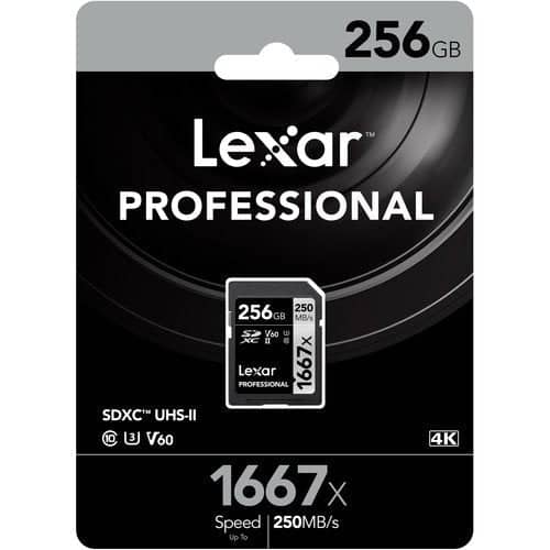 Lexar Professional Silver 256GB SDXC UHS-II 250MB/s Memory Card - V60 - Image 3