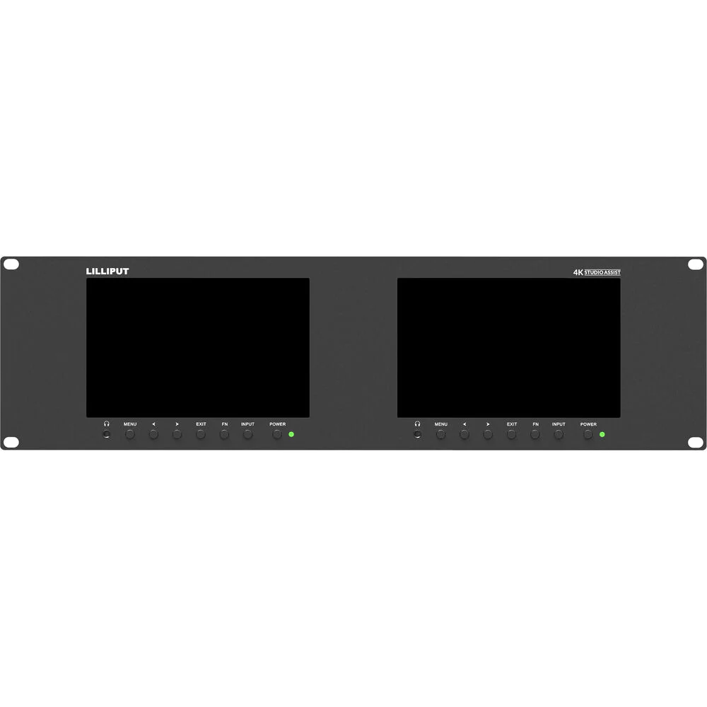Lilliput Dual 7" Rackmount Monitors with 3G-SDI & HDMI (3 RU) - Image 4