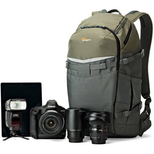 Lowepro Flipside Trek BP 450 AW Backpack (Gray/Dark Green) - Image 20