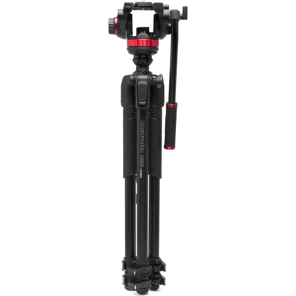 Manfrotto 502055XPRO3V Fluid Video Head and 055 Aluminium 3 Section Tripod Kit - Image 2