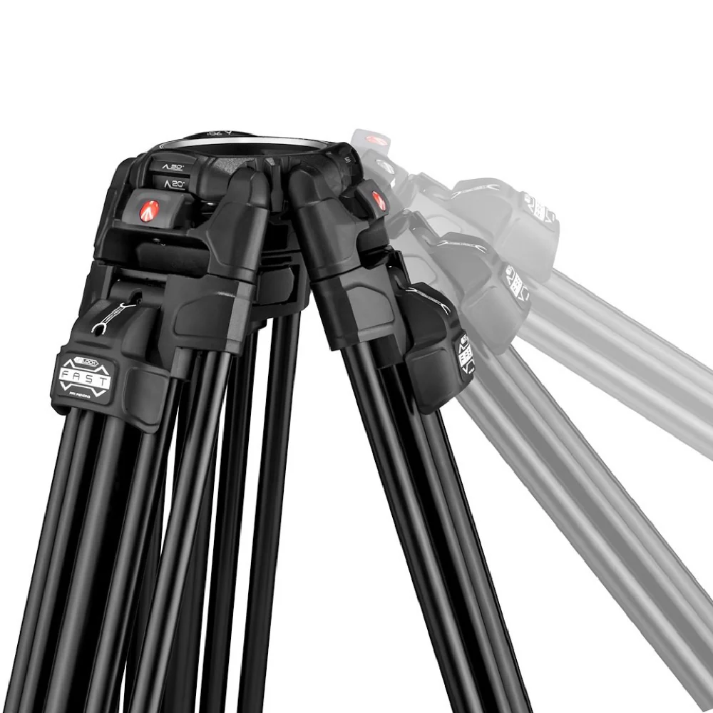 Manfrotto 526 P Video Head with 645 Fast Twin Aluminum Triprod - Image 4