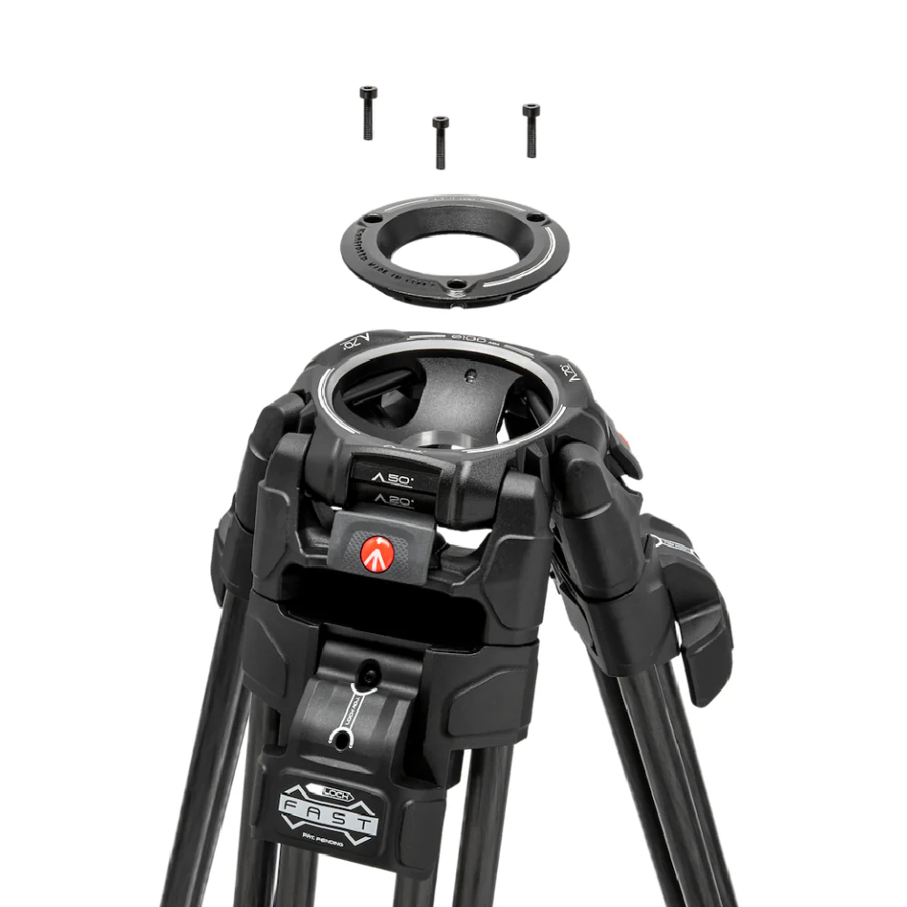 Manfrotto 526 Video Head with 645 Fast Twin Carbon Tripod - Image 10