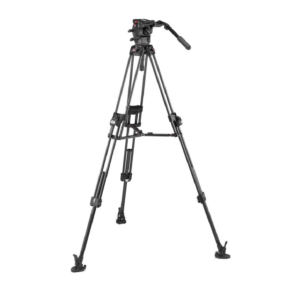 Manfrotto 526 Video Head with 645 Fast Twin Carbon Tripod - Image 5