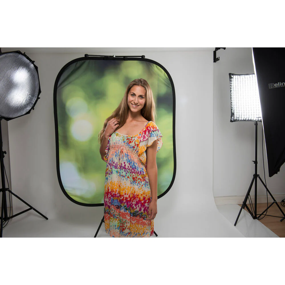 Manfrotto LL LB5730 Out of Focus Collapsible Background 1.2 x 1.5m Summer Foliage / City Lights - Image 3