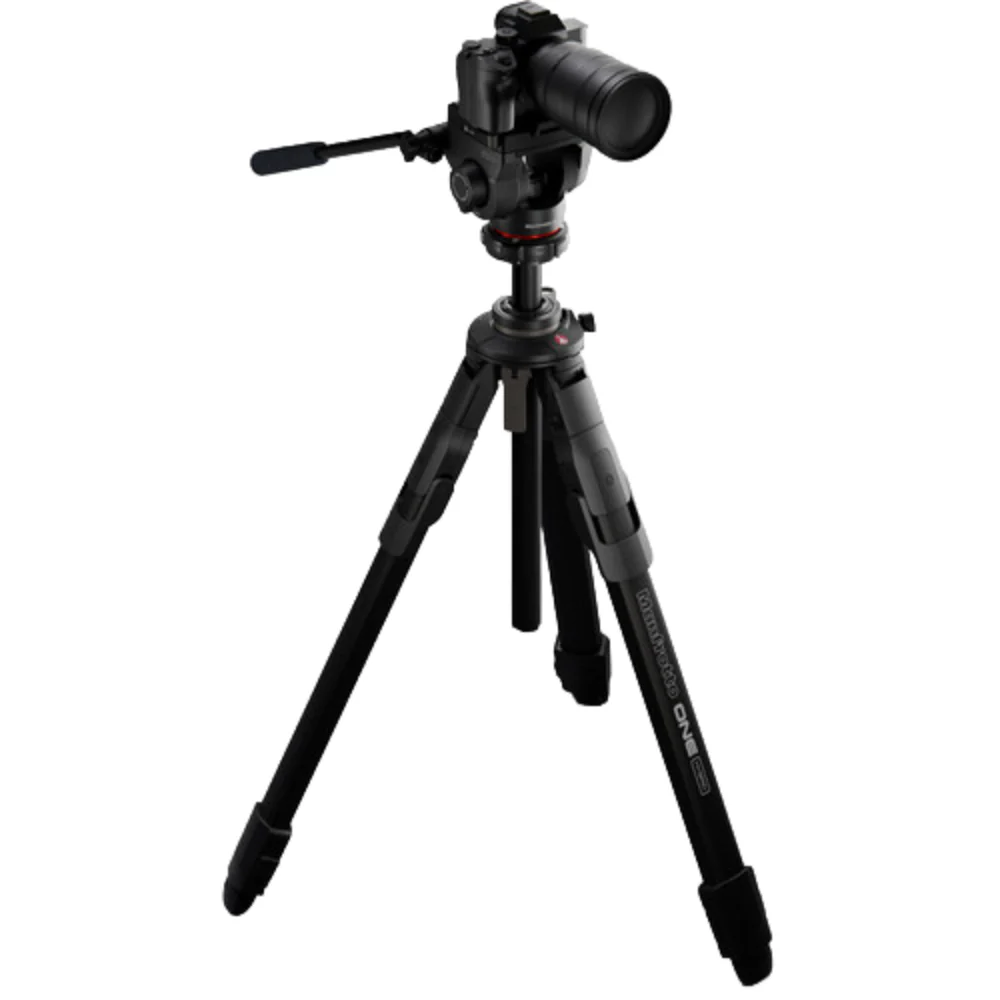 Manfrotto One Hybrid Aluminium Tripod with 500X Fluid Head - Image 3