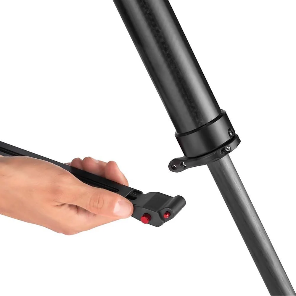 Manfrotto Tripod Vid 635 Fast Single CF fast twisting lock 75mm bowl 28.5-155cm 20Kg Payload - Image 5