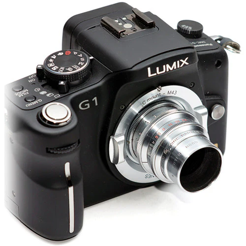 Metabones C mount to Micro FourThirds adapter (Chrome) - Ver 3 - No Tripod Foot (MB_C-m43-CH3) - Image 2