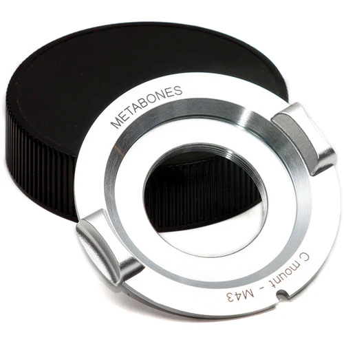 Metabones C mount to Micro FourThirds adapter (Chrome) - Ver 3 - No Tripod Foot (MB_C-m43-CH3) - Image 4