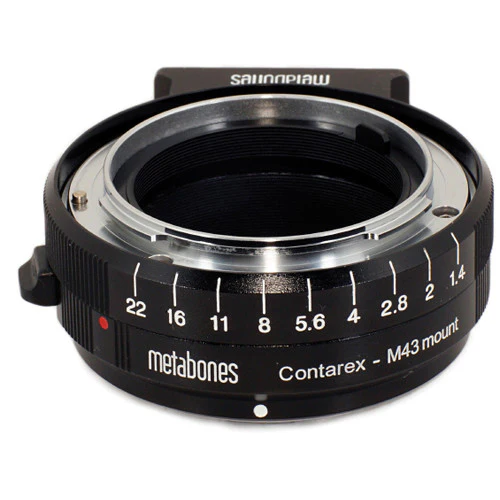 Metabones Contarex to Micro FourThirds adapter (Black Matt) - With Tripod Foot  (MB_CX-m43-BM1)