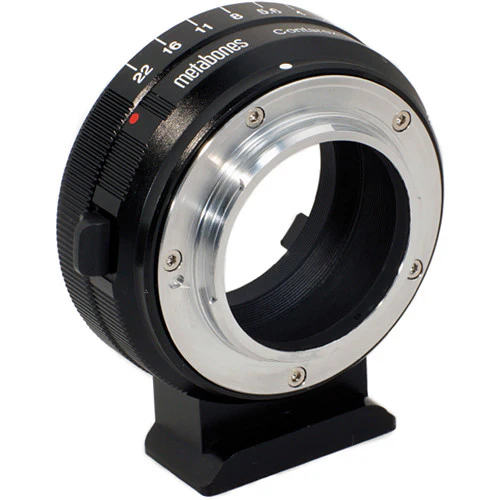 Metabones Contarex to Micro FourThirds adapter (Black Matt) - With Tripod Foot  (MB_CX-m43-BM1) - Image 2