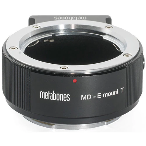 Metabones Minolta MD to E-mount T Adapter (Black Matt) - With Tripod Foot (MB_MD-E-BT1) - Image 2