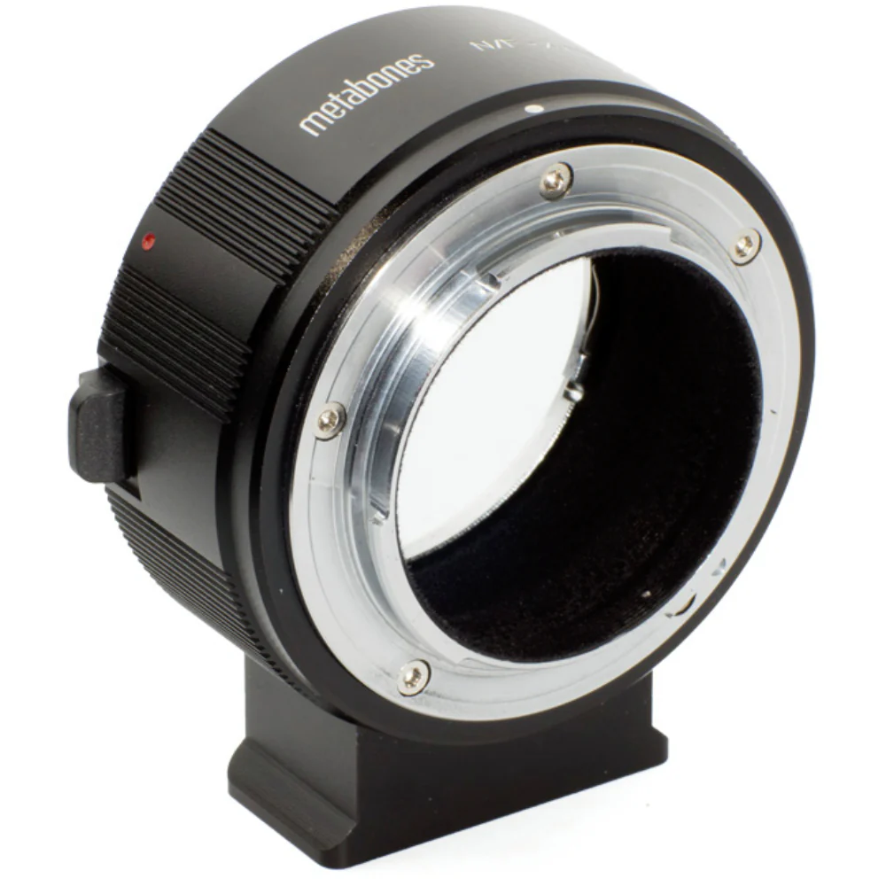 Metabones Nikon F to Fujifilm X-Mount T Adapter with Tripod Foot (Black) - Image 2