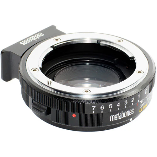 Metabones Nikon G to Micro FourThirds Speed Booster ULTRA 0.71x (Black Matt) - With Tripod Foot (MB_SPNFG-M43-BM3) - Image 4
