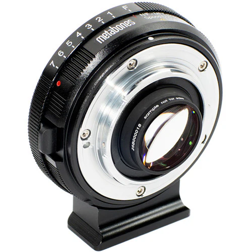 Metabones Nikon G to Micro FourThirds Speed Booster XL 0.64x (Black Matt) - With Tripod Foot (MB_SPNFG-M43-BM2) - Image 2