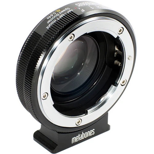 Metabones Nikon G to Micro FourThirds Speed Booster XL 0.64x (Black Matt) - With Tripod Foot (MB_SPNFG-M43-BM2) - Image 3