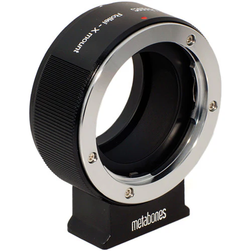 Metabones ROLLEI QBM to X-Mount adapter (Black Matt) - With Tripod Foot (MB_ROLLEI-X-BM1) - Image 2