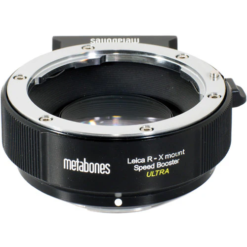 Metabones Speed Booster adapter- Leica R to X-Mount ULTRA 0.71x (Black Matt) - With Tripod Foot (MB_SPLR-X-BM2) - Image 2