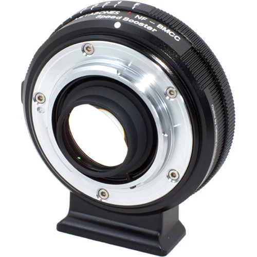 Metabones Speed Booster adaptor- Nikon G to BMCC Micro FourThirds (Black Matt) - With Tripod Foot (MB_SPNFG-BMCC-BM1) - Image 2