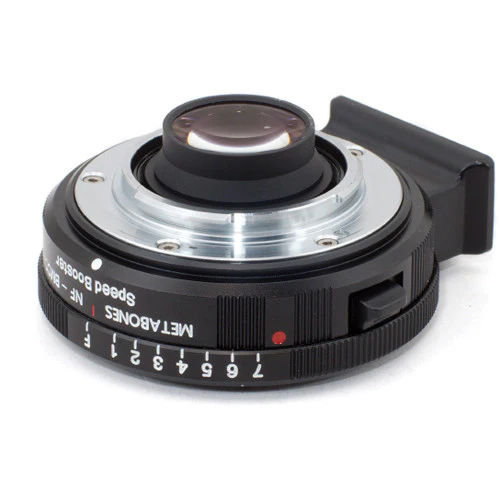 Metabones Speed Booster adaptor- Nikon G to BMCC Micro FourThirds (Black Matt) - With Tripod Foot (MB_SPNFG-BMCC-BM1) - Image 5